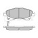 Колодки тормозные дисковые передний для TOYOTA AURIS(ADE15#, NDE15#, NRE15#, ZRE15#, ZZE15#), AVENSIS(ADT27, ZRT27), VERSO(#AUR2#, #ZGR2#) <b>MEYLE 025 242 0419/W / MBP0540</b>