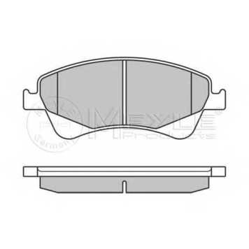 Колодки тормозные дисковые передний для TOYOTA AURIS(ADE15#, NDE15#, NRE15#, ZRE15#, ZZE15#), AVENSIS(ADT27, ZRT27), VERSO(#AUR2#, #ZGR2#) <b>MEYLE 025 242 0419/W / MBP0540</b>