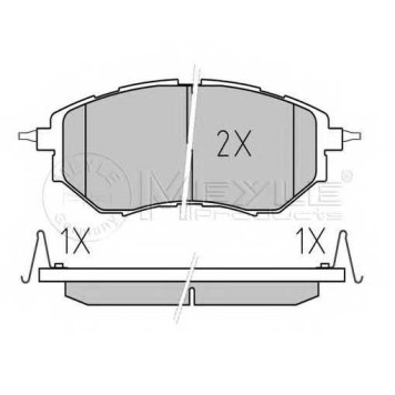 Колодки тормозные дисковые передний для SUBARU LEGACY(B13#,BL,BP), OUTBACK(BL,BM,BP,BR), TRIBECA(B9) <b>MEYLE 025 242 2218/W / MBP0542</b>-1
