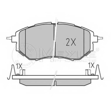 Колодки тормозные дисковые передний для SUBARU LEGACY(B13#,BL,BP), OUTBACK(BL,BM,BP,BR), TRIBECA(B9) <b>MEYLE 025 242 2218/W / MBP0542</b>