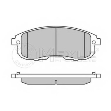 Колодки тормозные дисковые передний для NISSAN CUBE(Z12), JUKE(F15), TIIDA(C11X,SC11X) / SUZUKI SX4(EY,GY) <b>MEYLE 025 242 8016/W / MBP0554</b>