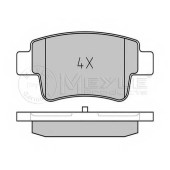 Колодки тормозные дисковые задний для FIAT PUNTO(199) / OPEL CORSA <b>MEYLE 025 243 4917 / MBP0580</b>