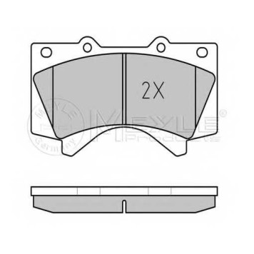 Колодки тормозные дисковые передний для TOYOTA LAND CRUISER 200(UZJ2#,VDJ2#) <b>MEYLE 025 243 8618/W / MBP0587</b>-1