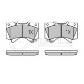 Колодки тормозные дисковые передний для TOYOTA LAND CRUISER 200(UZJ2#,VDJ2#) <b>MEYLE 025 243 8618/W / MBP0587</b>