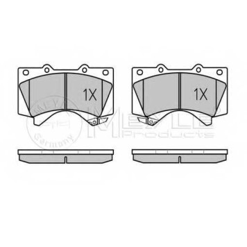 Колодки тормозные дисковые передний для TOYOTA LAND CRUISER 200(UZJ2#,VDJ2#) <b>MEYLE 025 243 8618/W / MBP0587</b>