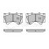 Колодки тормозные дисковые передний для TOYOTA LAND CRUISER 200(UZJ2#,VDJ2#) <b>MEYLE 025 243 8618/W / MBP0587</b>