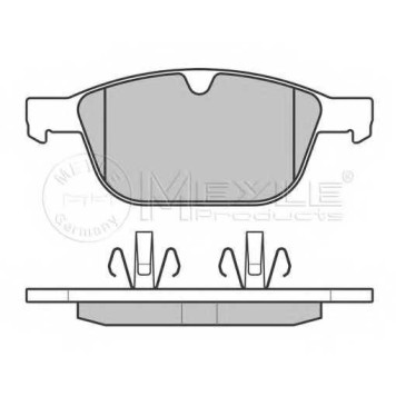 Колодки тормозные дисковые передний для VOLVO XC60 <b>MEYLE 025 243 9920/PD / MBP0589PD</b>