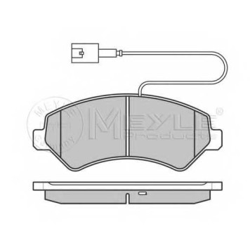 Колодки тормозные дисковые передний для CITROEN JUMPER / FIAT DUCATO(250,290) / PEUGEOT BOXER <b>MEYLE 025 244 6619/W2 / MBP0598</b>-1