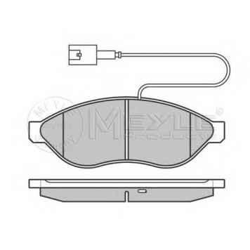 Колодки тормозные дисковые передний для CITROEN JUMPER / FIAT DUCATO(250,290) / PEUGEOT BOXER <b>MEYLE 025 244 6819/W2 / MBP0600</b>-1