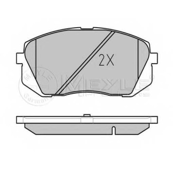 Колодки тормозные дисковые передний для HYUNDAI ACCENT, i20, i30 CW, i30, ix35, TUCSON / KIA CARENS, CEED, PRO CEED, RIO, SPORTAGE <b>MEYLE 025 245 0116/W / MBP0611</b>-1
