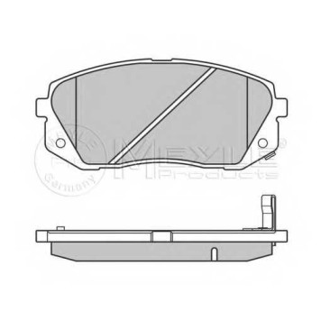 Колодки тормозные дисковые передний для HYUNDAI ACCENT, i20, i30 CW, i30, ix35, TUCSON / KIA CARENS, CEED, PRO CEED, RIO, SPORTAGE <b>MEYLE 025 245 0116/W / MBP0611</b>-2