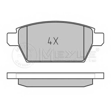 Колодки тормозные дисковые задний для MAZDA 6(GG,GY) <b>MEYLE 025 245 8114 / MBP0633</b>