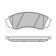 Колодки тормозные дисковые передний для HYUNDAI H-1 Travel(TQ), H-1(TQ) / KIA CARNIVAL / GRAND CARNIVAL(VQ) <b>MEYLE 025 245 9717/W / MBP0636</b>