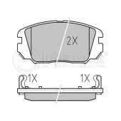 Колодки тормозные дисковые передний для HYUNDAI GRANDEUR(HG,TG), SONATA(NF) <b>MEYLE 025 246 1817/W / MBP0641</b>