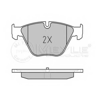 Колодки тормозные дисковые передний для BMW 5(F07,F10,F11,F18), 6(F06,F12,F13), 7(F01,F02,F03,F04) <b>MEYLE 025 246 8820 / MBP0651</b>-1