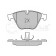 Колодки тормозные дисковые передний для BMW 5(F07,F10,F11,F18), 6(F06,F12,F13), 7(F01,F02,F03,F04) <b>MEYLE 025 246 8820 / MBP0651</b>