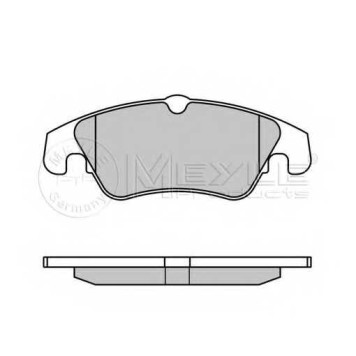 Колодки тормозные дисковые передний для AUDI A4(8K2, 8K5, 8KH, B8), A5(8F7, 8T3, 8TA), A6(4G2, 4G5, 4GC, 4GD, 4GH, 4GJ, C7), A7(4GA, 4GF), Q5(8R) <b>MEYLE 025 247 4319/W / MBP0662</b>-1
