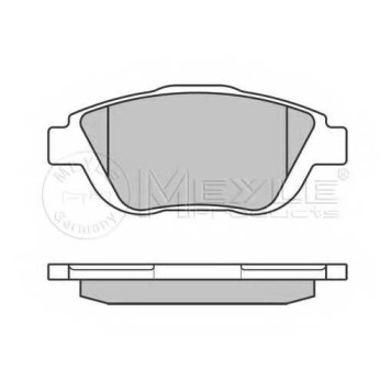 Колодки тормозные дисковые передний для CITROEN C3, DS3 / PEUGEOT 2008 <b>MEYLE 025 248 8318 / MBP0675</b>
