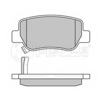 Колодки тормозные дисковые задний для TOYOTA AVENSIS(ADT27,ZRT27) <b>MEYLE 025 248 8516/W / MBP0676</b>-1