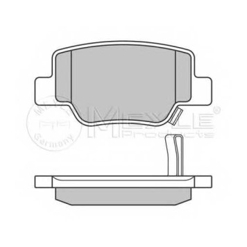 Колодки тормозные дисковые задний для TOYOTA VERSO(#AUR2#,#ZGR2#) <b>MEYLE 025 249 2616/W / MBP0680</b>-2