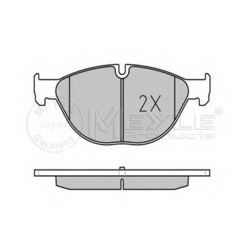 Колодки тормозные дисковые передний для BMW 5(F07,F10,F11,F18), 6(F06,F12,F13), 7(F01,F02,F03,F04) <b>MEYLE 025 250 4519 / MBP0688</b>-1