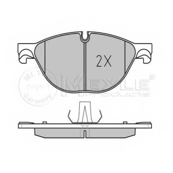 Колодки тормозные дисковые передний для BMW 5(F07,F10,F11,F18), 6(F06,F12,F13), 7(F01,F02,F03,F04) <b>MEYLE 025 250 4519 / MBP0688</b>