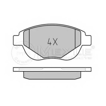 Колодки тормозные дисковые передний для CITROEN C4(LA#,LC#) <b>MEYLE 025 250 9419 / MBP0690</b>