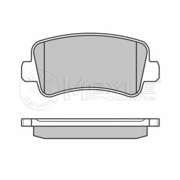Колодки тормозные дисковые задний для NISSAN NV400 / OPEL MOVANO / RENAULT MASTER(EV,FV,HV,JV,UV) <b>MEYLE 025 251 1218/W / MBP0692</b>-1