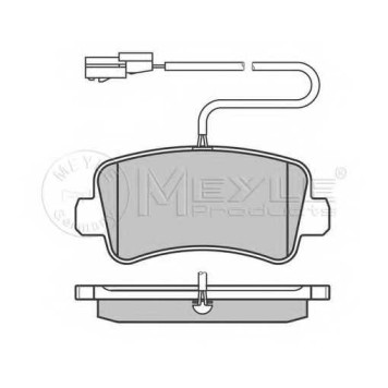 Колодки тормозные дисковые задний для NISSAN NV400 / OPEL MOVANO / RENAULT MASTER(EV,FV,HV,JV,UV) <b>MEYLE 025 251 1218/W / MBP0692</b>