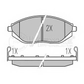 Колодки тормозные дисковые передний для CHEVROLET SPARK(M300) <b>MEYLE 025 252 6817/W / MBP0699</b>