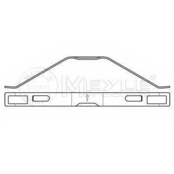 Колодки тормозные дисковые задний/передний для MAN TGA, TGS, TGX / MERCEDES ACTROS MP4, ACTROS, ATEGO <b>MEYLE 025 290 8730 / MBP0710</b>-3