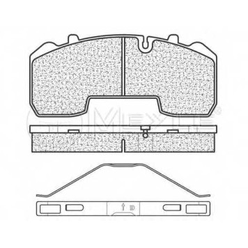 Колодки тормозные дисковые задний <b>MEYLE 025 291 6530 / MBP0723</b>