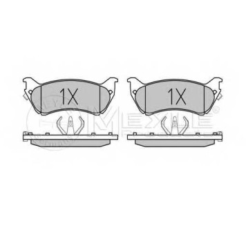 Колодки тормозные дисковые задний для MERCEDES M(W163) <b>MEYLE 025 231 8917/PD / MBP0782PD</b>