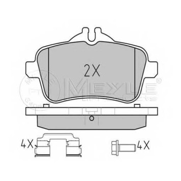 Колодки тормозные дисковые задний для MERCEDES GL(X166), M(W166) <b>MEYLE 025 252 1516/PD / MBP0846PD</b>