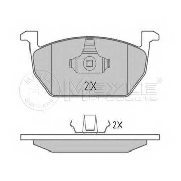 Колодки тормозные дисковые передний для SKODA OCTAVIA(5E3,5E5) / VW GOLF SPORTSVAN(AM1), GOLF(5G1,BA5,BE1) <b>MEYLE 025 220 3517 / MBP1599</b>-1