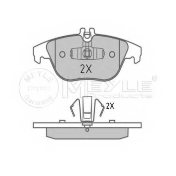 Колодки тормозные дисковые задний для MERCEDES C(S204,W204), E(A207,C207), GLK(X204) <b>MEYLE 025 242 5418 / MBP1600</b>