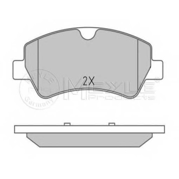 Колодки тормозные дисковые задний для FORD TOURNEO CUSTOM, TRANSIT CUSTOM, TRANSIT <b>MEYLE 025 256 0418 / MBP1604</b>-1
