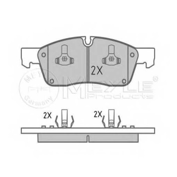 Колодки тормозные дисковые передний для MERCEDES GL(X166), M(W166) <b>MEYLE 025 251 9021 / MBP1614</b>