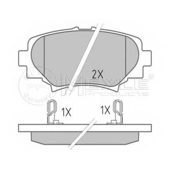 Колодки тормозные дисковые задний для MAZDA 3(BM) <b>MEYLE 025 258 7814 / MBP1619</b>