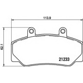 Колодки тормозные дисковые для VOLVO 240(P242,P244,P245), 740(744,745), 760(704,764,765), 780, 940(944,945), 960(964,965) <b>MINTEX MDB1415 / 21233</b>