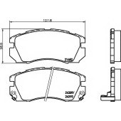 Колодки тормозные дисковые для SUBARU IMPREZA(GFC), LEGACY OUTBACK(BG), LEGACY(BC,BJF) <b>MINTEX MDB1688 / 21482</b>
