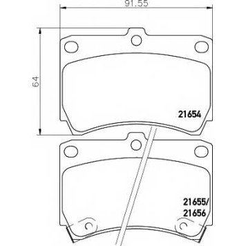 Колодки тормозные дисковые для KIA AVELLA, RIO(DC,DC#) / MAZDA 121(DB), 323 P(BA), 323(BG), DEMIO(DW), FAMILIA(BA,BG) <b>MINTEX MDB1530 / 21654</b>