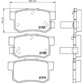 Колодки тормозные дисковые для ACURA ILX, LEGEND, TL, VIGOR / HONDA ACCORD, CIVIC, ELEMENT, INSIGHT, INTEGRA, LEGEND, ODYSSEY, PRELUDE, STEPWGN, STREAM / SUZUKI KIZASHI, SWIFT, SX4 <b>MINTEX MDB1564 / 21719</b>