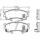 Колодки тормозные дисковые для MAZDA 323 F(BJ), 626(GE,GF,GW), FAMILIA(BJ), MX-6(GE), PREMACY(CP), XEDOS 6(CA) <b>MINTEX MDB2757 / 21754</b>