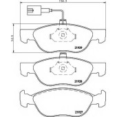 Колодки тормозные дисковые для FIAT BARCHETTA(183), BRAVA(182), BRAVO(182), MAREA(185), PUNTO(188AX) / LANCIA DEDRA(835), DELTA(836) <b>MINTEX MDB1734 / 21927</b>