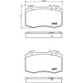 Колодки тормозные дисковые для MERCEDES C(CL203,S203,W203), CLK(A209,C209), CLS(C219), E(S211,W211), S(C215,W220), SL(R230), SLK(R171) <b>MINTEX MDB2598 / 23271</b>
