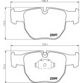 Колодки тормозные дисковые для LAND ROVER RANGE ROVER(LM) <b>MINTEX MDB2227 / 23397</b>