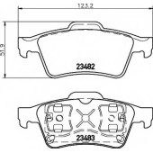 Колодки тормозные дисковые для NISSAN PRIMERA(P12,WP12) / RENAULT ESPACE(JK0/1#), LAGUNA(BG0/1#,KG0/1#), VEL SATIS(BJ0#) <b>MINTEX MDB2281 / 23482</b>