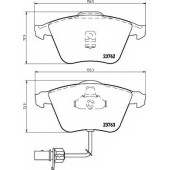 Колодки тормозные дисковые для AUDI A6(4B2,4B5,C5), ALLROAD(4BH,C5) <b>MINTEX MDB2336 / 23762</b>