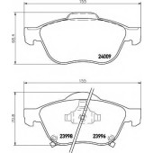 Колодки тормозные дисковые для TOYOTA AVENSIS(#ACM2#,#CLM2#,#T22#) <b>MINTEX MDB2622 / 23996</b>
